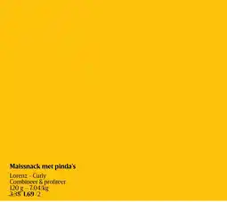 Shop & Go Delhaize Maissnack met pinda's aanbieding