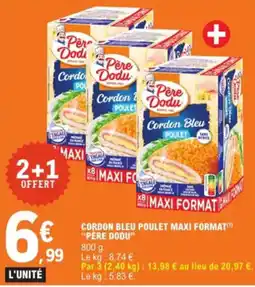 E.Leclerc Cordon bleu poulet maxi format aanbieding