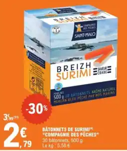 E.Leclerc Bâtonnets de surimi aanbieding