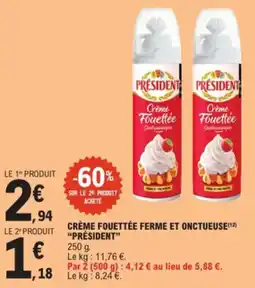 E.Leclerc Crème fouettée ferme et onctueuse aanbieding