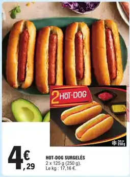E.Leclerc Hot-dog surgelés aanbieding