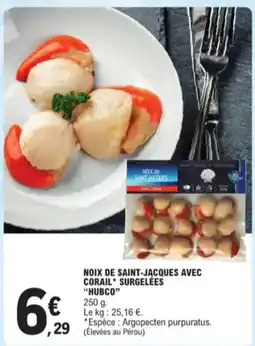 E.Leclerc Noix de saint-jacques avec corail aanbieding