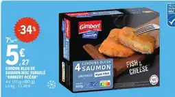 E.Leclerc Cordon bleu de saumon aanbieding