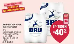 AD Delhaize Bruisend natuurlijk mineraalwater Bru aanbieding