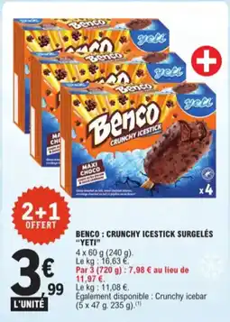 E.Leclerc Benco crunchy icestick aanbieding