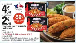 E.Leclerc Tenders de poulet surgelés "Maître Coq" aanbieding