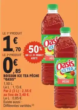 E.Leclerc Boisson ice tea pêche oasis aanbieding