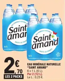 E.Leclerc Eau minérale naturelle saint amand aanbieding