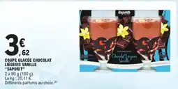 E.Leclerc Coupe glacee chocolat liegeois vanille aanbieding