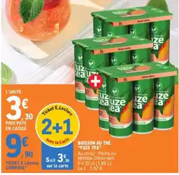 E.Leclerc Boisson au thé "Fuze Tea" aanbieding