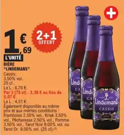 E.Leclerc Bière Lindemans aanbieding