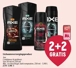 AD Delhaize Lichaamsverzorgingsproduct Axe aanbieding