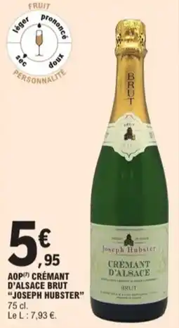 E.Leclerc Aop crémant d'alsace brut joseph hubster aanbieding