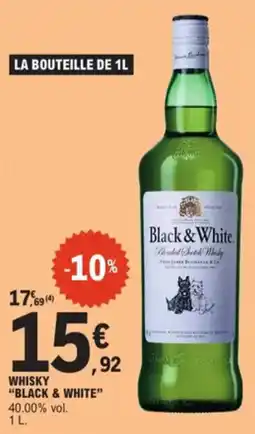 E.Leclerc Whisky black & white aanbieding