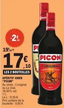 E.Leclerc Apéritif amer Picon aanbieding