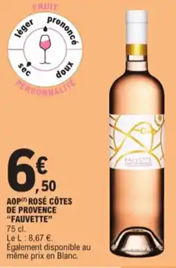 E.Leclerc Aop rosé côtes de provence fauvette aanbieding