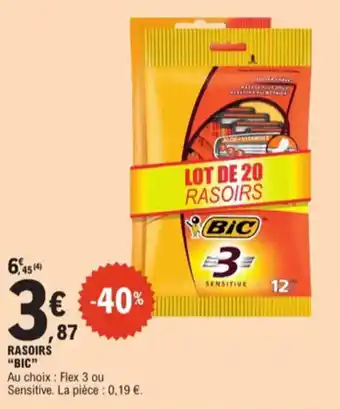 E.Leclerc Rasoirs bic aanbieding