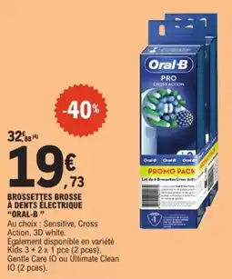 E.Leclerc Brossettes brosse à dents électrique "oral-b" aanbieding