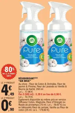 E.Leclerc Désodorisant air wick pure aanbieding