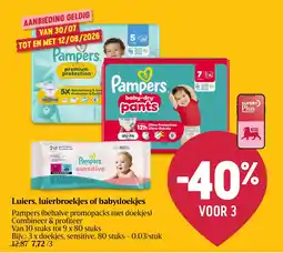 AD Delhaize Luierbroekjes of babydoekjes aanbieding