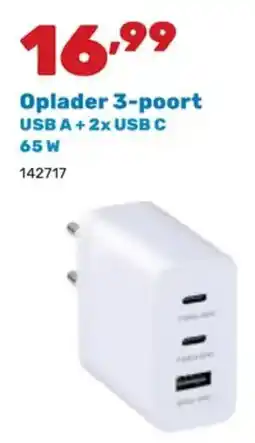 Happyland Oplader 3-poort aanbieding
