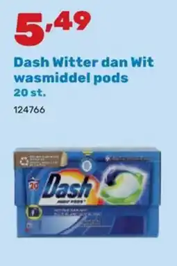 Happyland Dash witter dan wit wasmiddel pods aanbieding