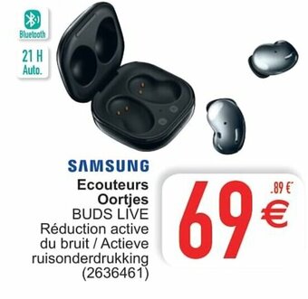 Cora Samsung Ecouteurs Oortjes Buds Live aanbieding