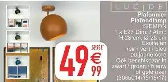 Cora Plafonnier Plafondlamp Siemon aanbieding