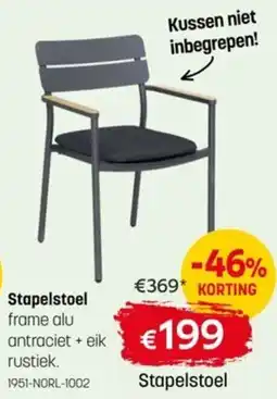 BE-Okay Stapelstoel aanbieding