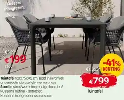 BE-Okay Tuintafel aanbieding