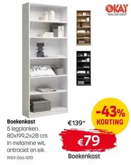 BE-Okay Boekenkast aanbieding