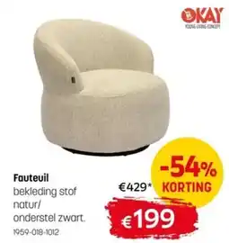 BE-Okay Fauteuil aanbieding