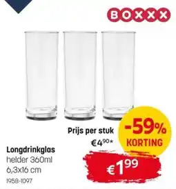 BE-Okay Longdrinkglas aanbieding