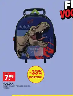 Yess Rugzak Trolley Jurassic World aanbieding