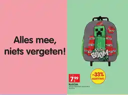 Yess Rugzak trolley minecraft aanbieding