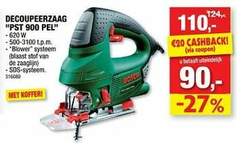 Hubo Bosch decoupeerzaag pst 900 pel aanbieding
