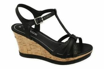 Berca Shoes Sprox Sandaal Dames Trend Plateauzool - Zwart aanbieding