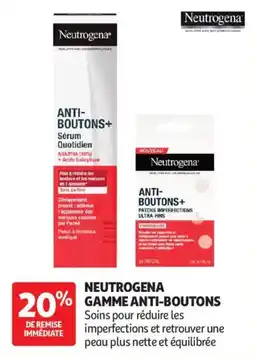 Auchan Neutrogena gamme anti-boutons aanbieding
