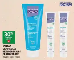 Auchan Jonzac gammes les indispensables et rehydrate aanbieding