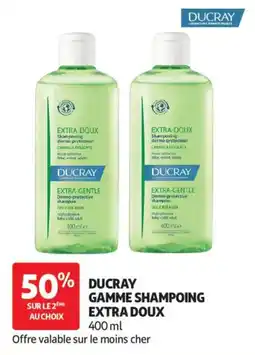 Auchan Ducray gamme shampoing extra doux aanbieding