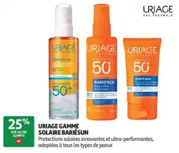 Auchan Uriage gamme solaire bariesun aanbieding