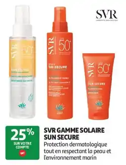 Auchan Svr gamme solaire sun secure aanbieding
