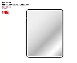 Hubo spiegel met led-verlichting aanbieding