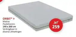 Weba Matras pocketveren aanbieding