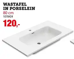 Hubo Wastafel in porselein aanbieding