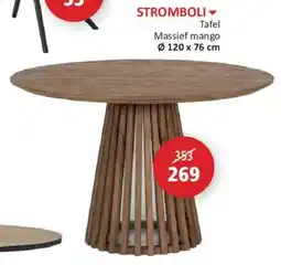 Weba Stromboli tafel aanbieding