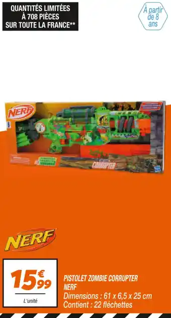 Pistolet zombie corrupter nerf