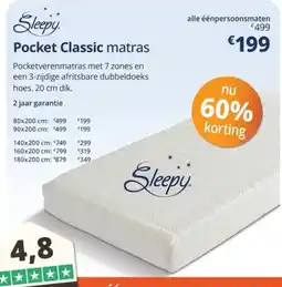 Sleepworld Pocket Classic matras aanbieding