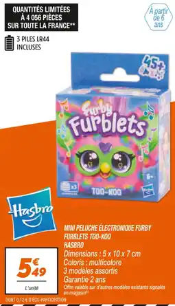 Netto Mini peluche électronique furby furblets too-koo aanbieding