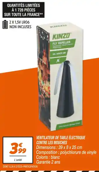 Ventilateur de table électrique